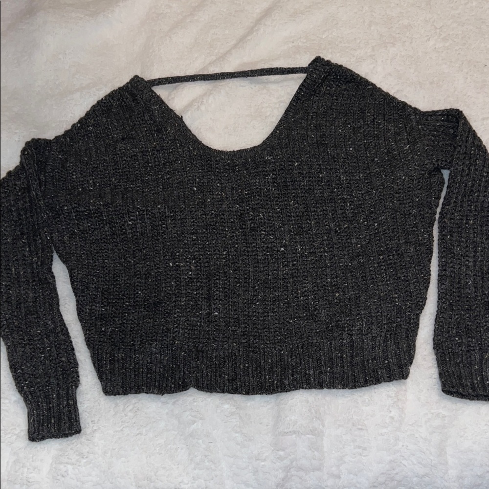 Women's Grey Knit Sweater